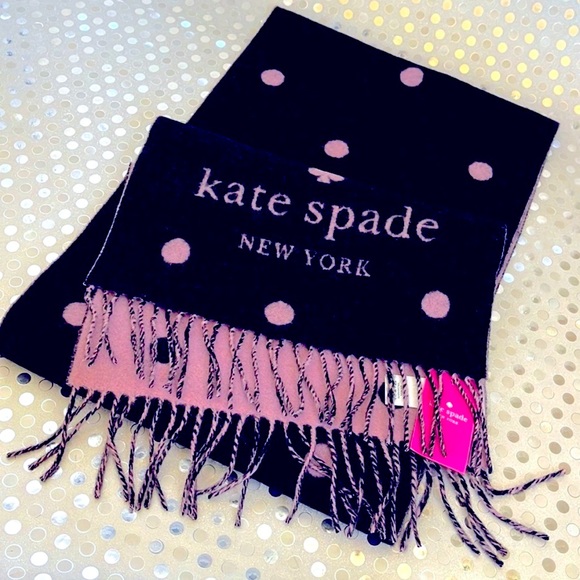 kate spade Accessories Kate Spade Undeniably Cute Black Scarf